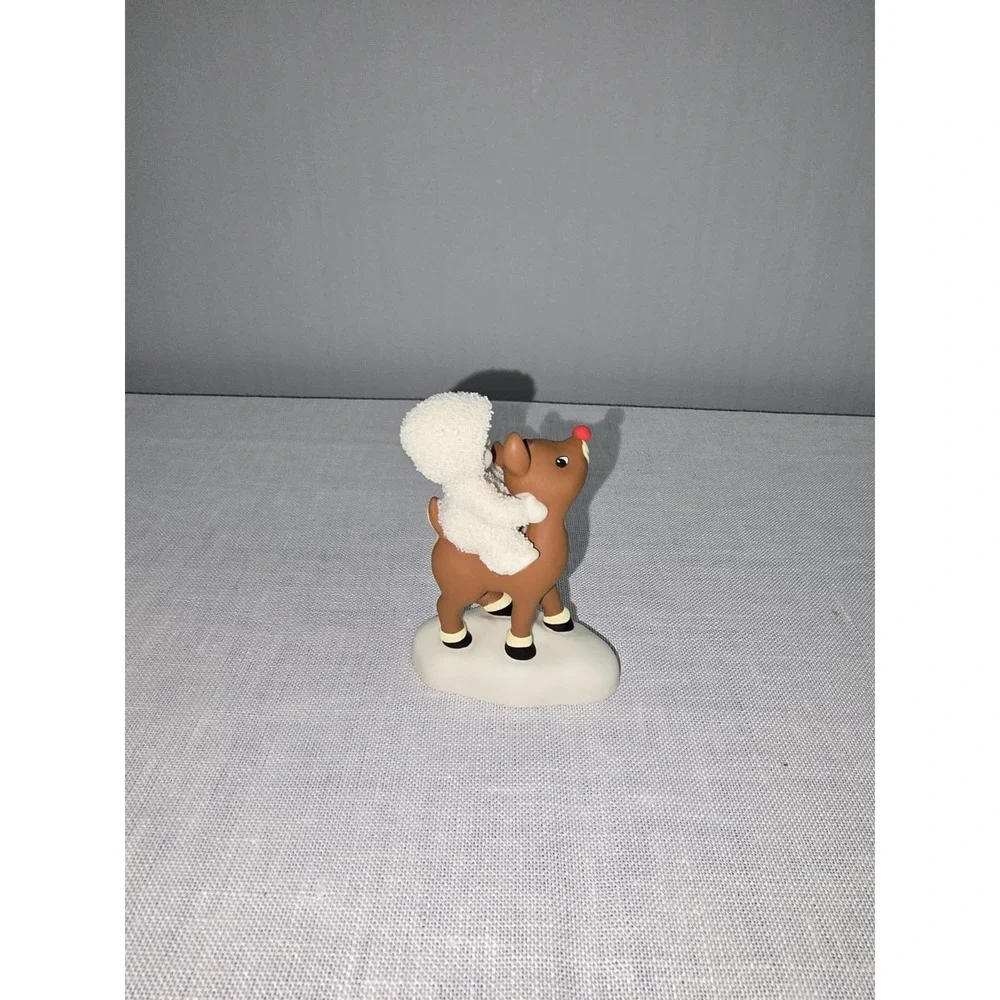 Dept 56 Snowbabies Figurine, Rudolph Lights the Way, Boxed, 1992